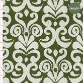 Damask Ikat Patterned Digital Printed Fabric